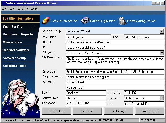 Exploit Submission Wizard - Exploit Submission Wizard Version 8
